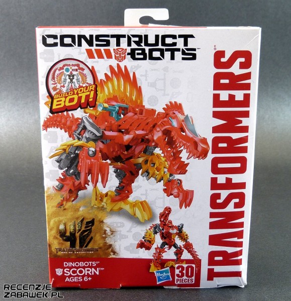 tf construct-bots dinobot scorn pudełko