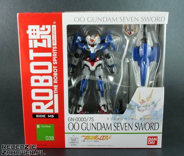 robot spirits 00 gundam seven sword pudełko