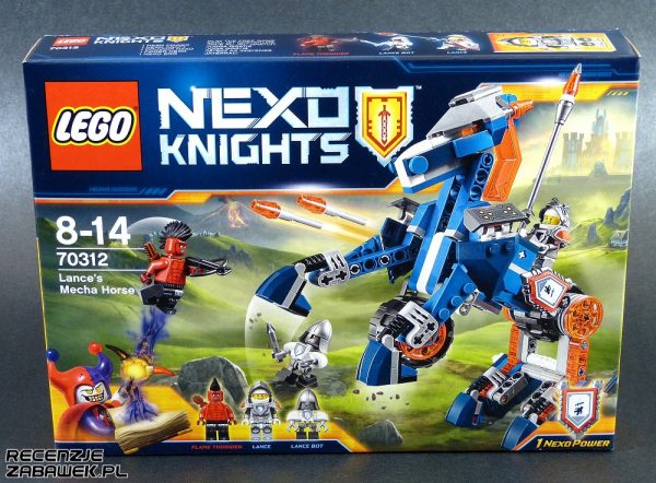 lego nexo knights mechaniczny koń lance'a pudełko